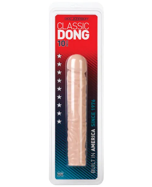 Classic Dildo 10in Vanilla Doc Johnson Dildos