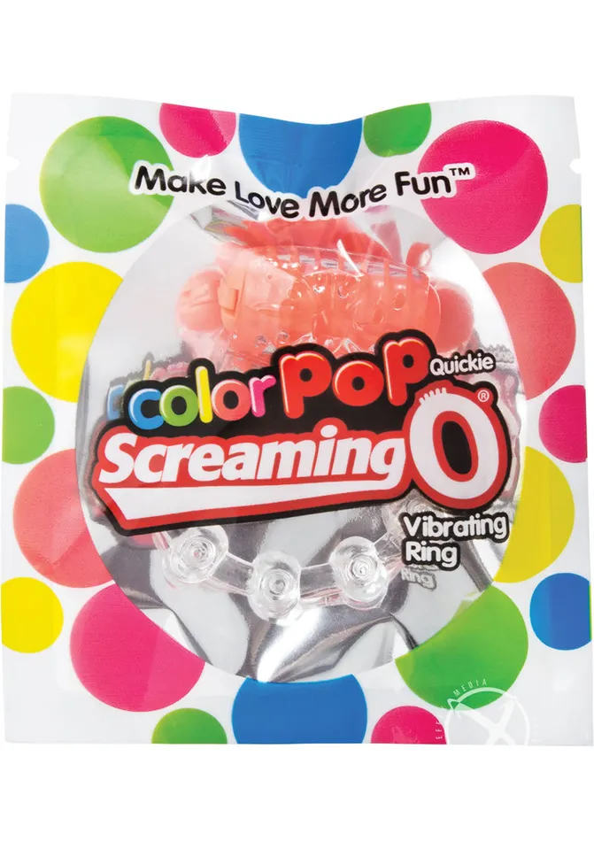 Color Pop Color Pop Quickie Screaming O Vibrating Ring Silicone Cock Ring Orange Male Sex Toys Color Pop Color Pop Quickie Screaming O Vibrating Ring Silicone Cock Ring Orange Male Sex Toys