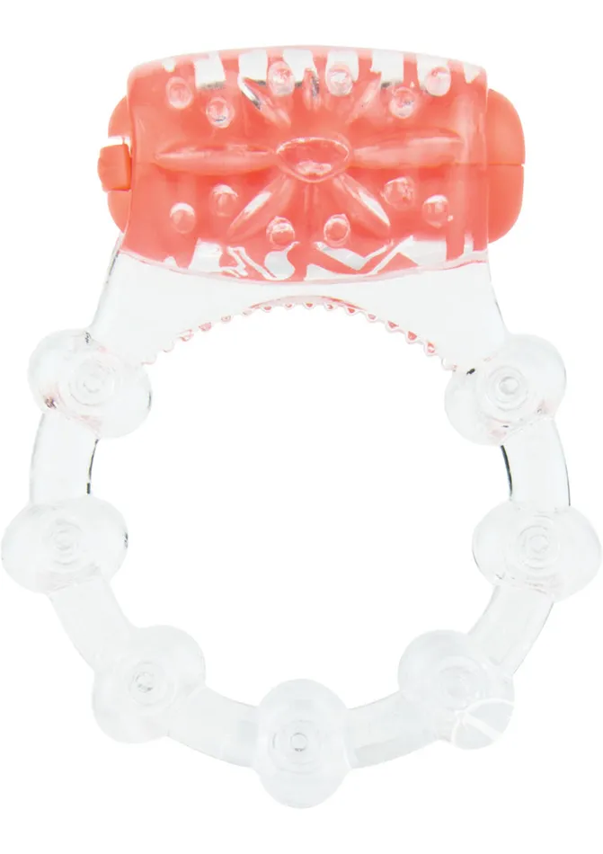 Color Pop Color Pop Quickie Screaming O Vibrating Ring Silicone Cock Ring Orange Male Sex Toys