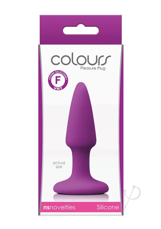 Colours Pleasure Plug Silicone Butt Plug Mini Purple Colours Anal