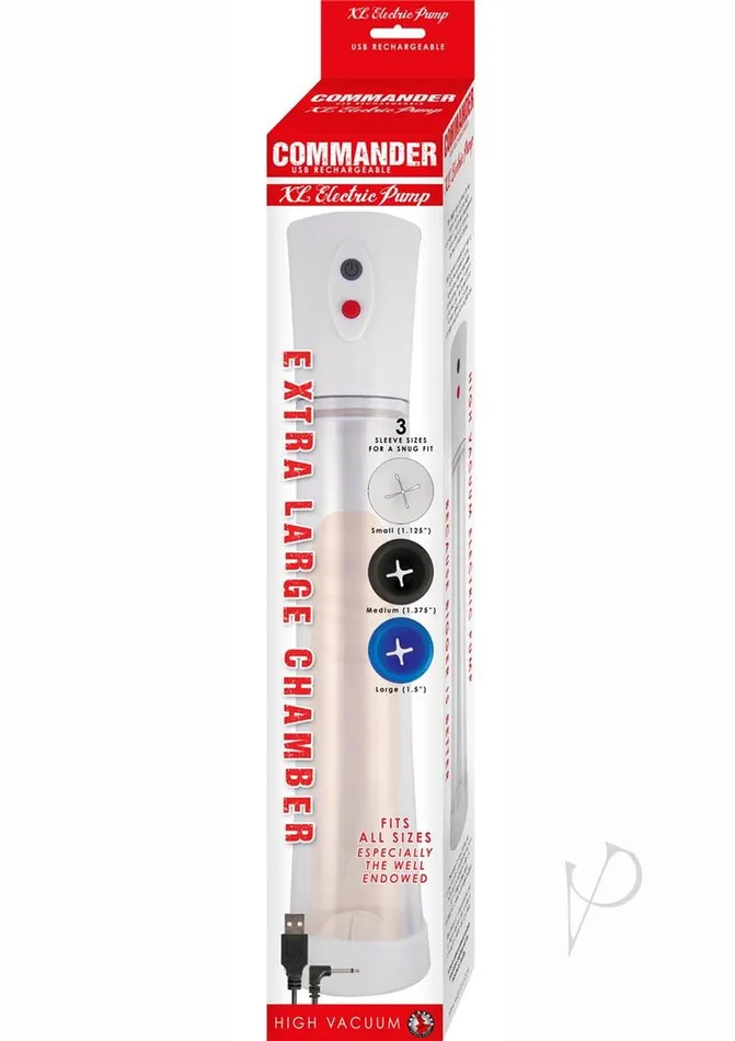 Commander Extra Large Electric Rechargeable Pump YellowWhite Commander Male Sex Toys Commander Extra Large Electric Rechargeable Pump YellowWhite Commander Male Sex Toys