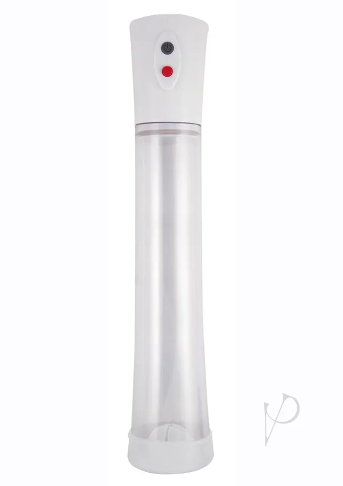 Commander Extra Large Electric Rechargeable Pump YellowWhite Commander Male Sex Toys