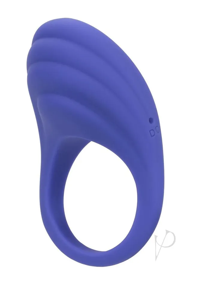 Connect Female Sex Toys CalExotics Connect App Compatible Rechargeable Silicone Couples Cock Ring with Remote Control Purple