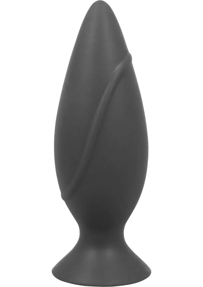 Corked Silicone Anal Plug Medium Charcoal Corked Male Sex Toys Corked Silicone Anal Plug Medium Charcoal Corked Male Sex Toys