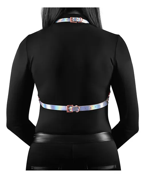 Cosmo Female Sex Toys Cosmo Harness Crave Chest Harness LargeXLarge Rainbow