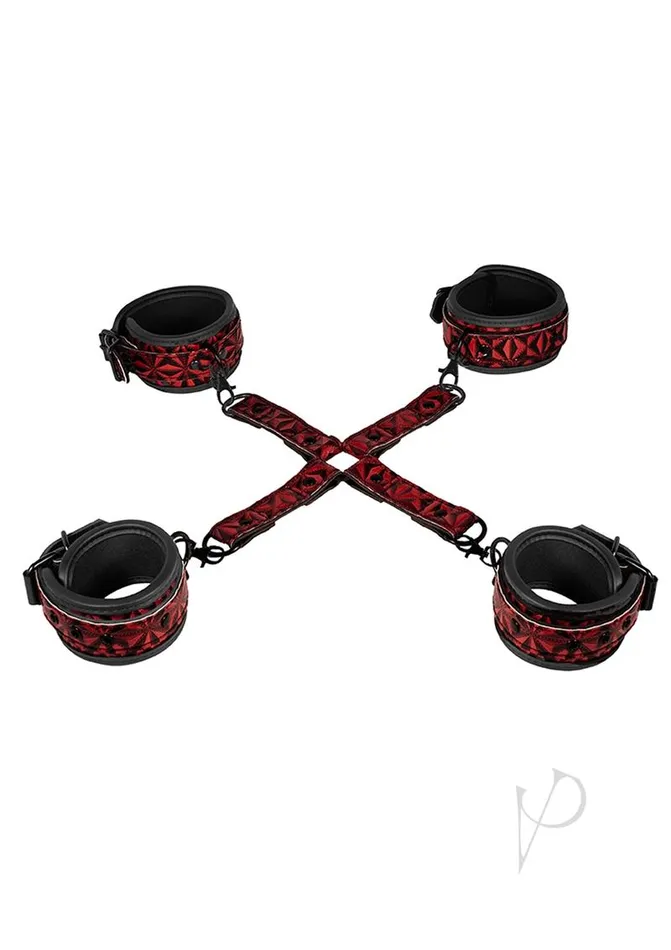 Couples Ouch Ouch Luxury Hogtie Burgundy