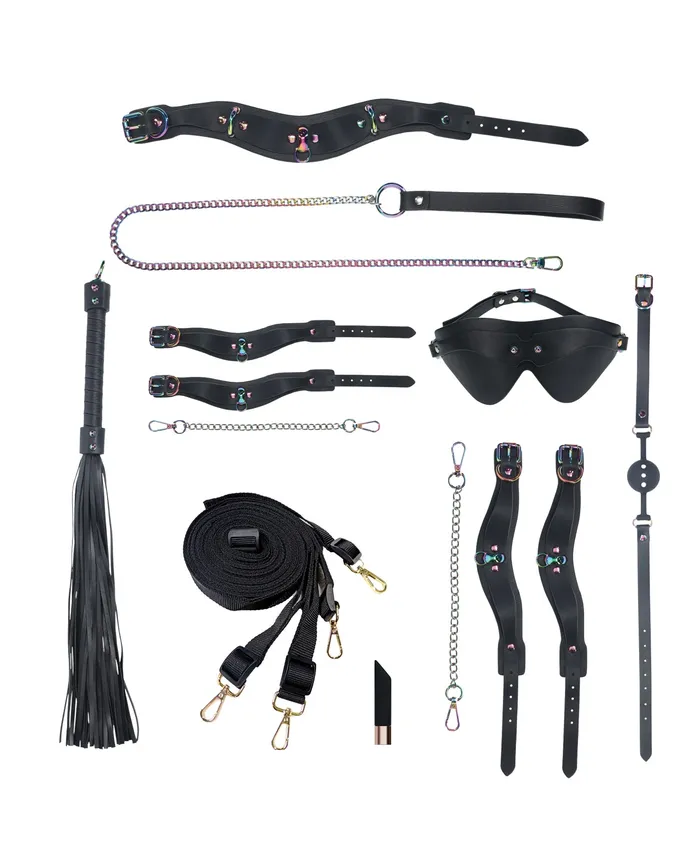 Couples Ouch Ouch Venice Collection Kit with Bag Black Couples Ouch Ouch Venice Collection Kit with Bag Black
