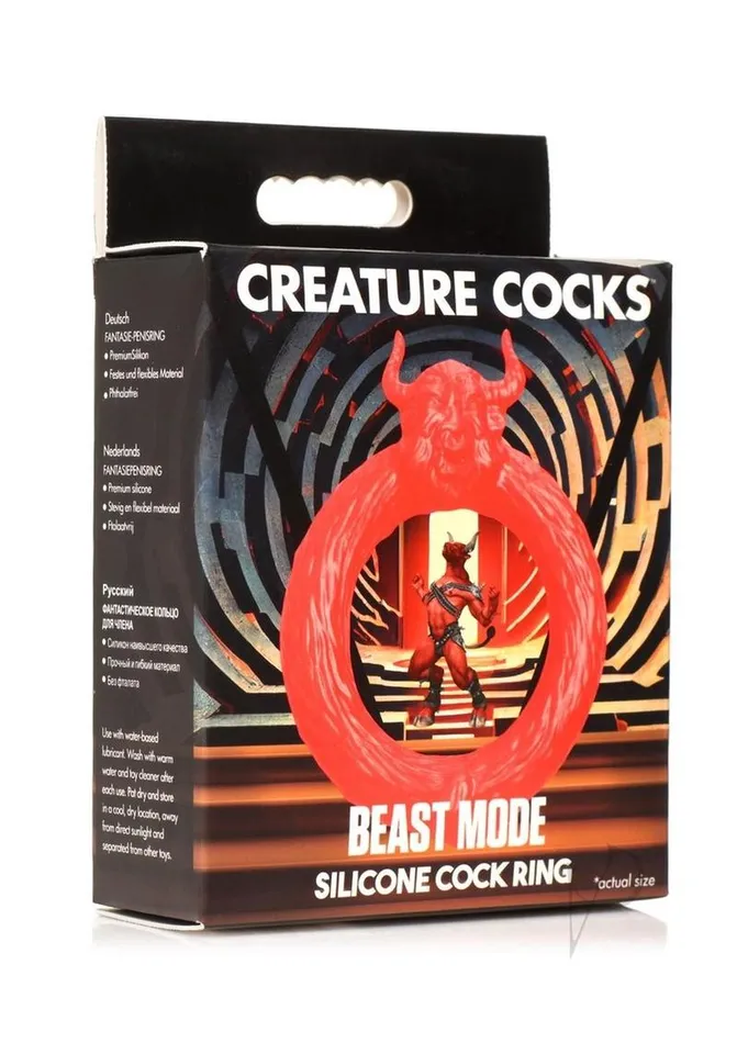 Creature Cocks Beast Mode Silicone Cock Ring Red Creature Cocks Male Sex Toys Creature Cocks Beast Mode Silicone Cock Ring Red Creature Cocks Male Sex Toys