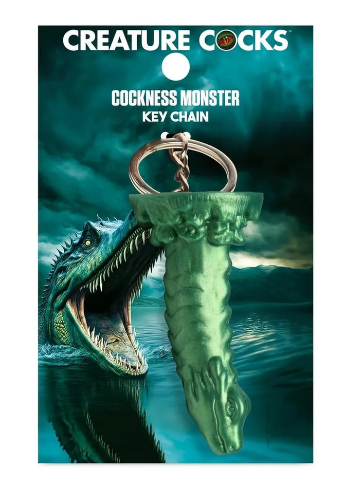 Creature Cocks Cockness Monster Keychain Green Creature Cocks Dildos