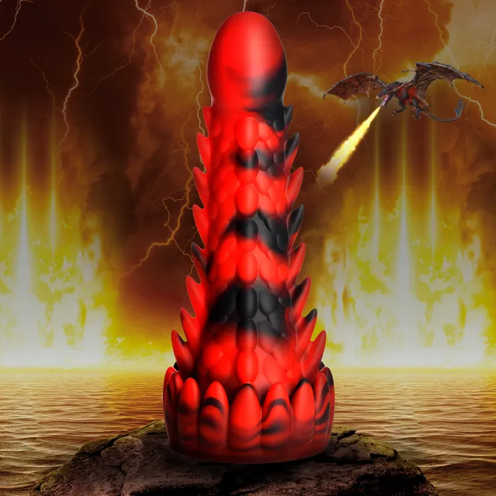 Creature Cocks Demon Rising Scaly Dragon Silicone Dildo Dildos