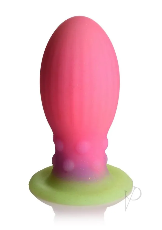 Creature Cocks Dildos Creature Cocks Xeno Egg Glow in the Dark Silicone Egg PinkGreen