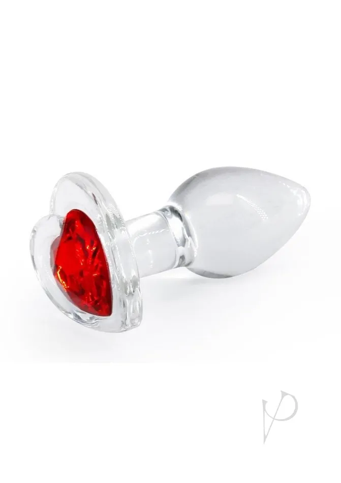 Crystal Anal Crystal Desires Red Heart Glass Anal Plugs Small Crystal Anal Crystal Desires Red Heart Glass Anal Plugs Small