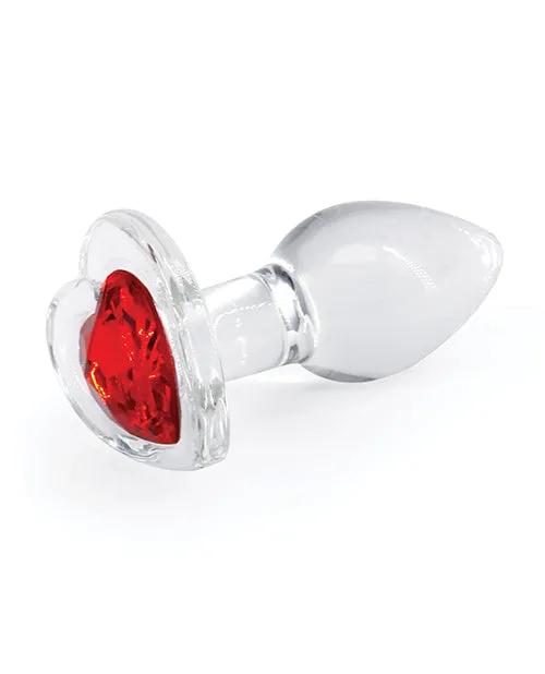 Crystal Anal Crystal Desires Red Heart Glass Anal Plugs Small Crystal Anal Crystal Desires Red Heart Glass Anal Plugs Small