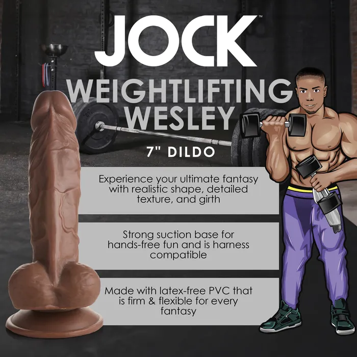 Curve Toys Dildos Weightlifting Wesley 7 Inch Dildo