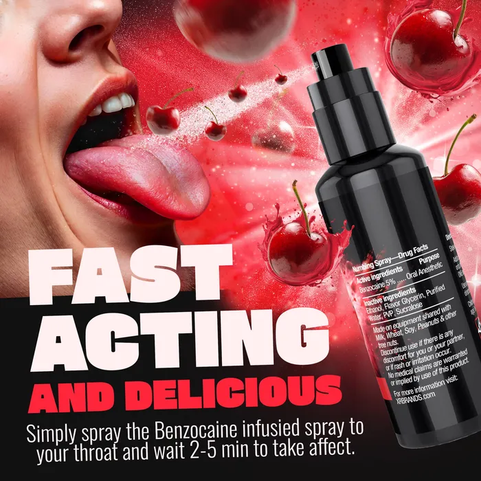 Deep Throat Cherry Numbing Spray Good Blow Male Sex Toys