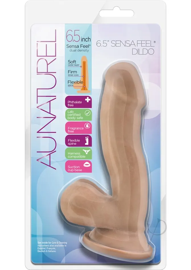 Dildos Au Naturel Sensa Feel Dildo 65in Caramel Au Naturel