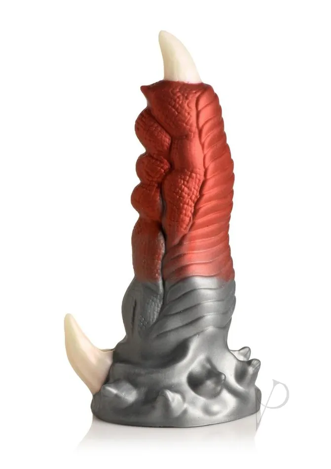 Dildos Creature Cocks Creature Cocks Talon Silicone Dildo RedSilverWhite