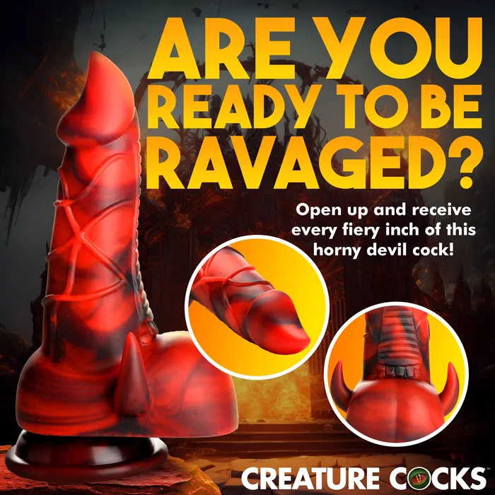 Dildos Creature Cocks Horny Devil Demon Silicone Dildo