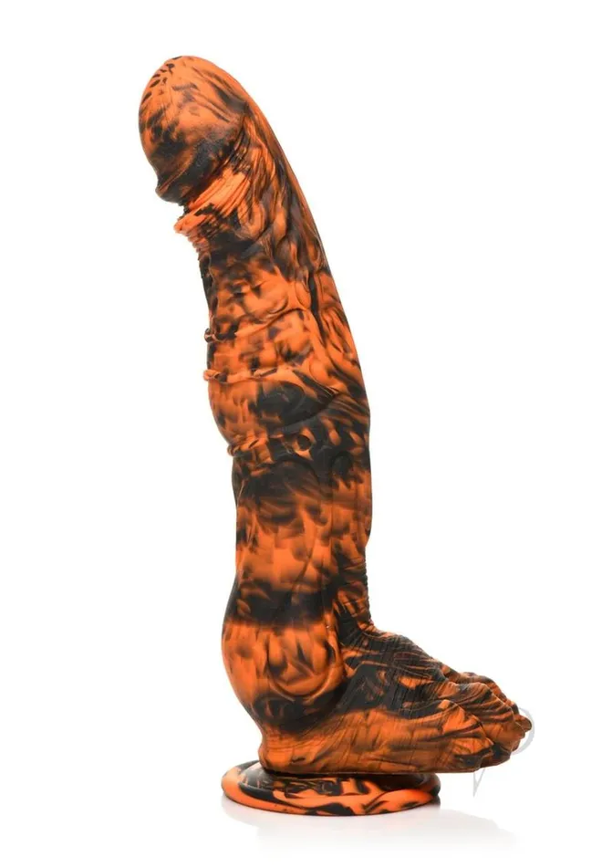 Dildos Creature Cocks Sabretooth Silicone Dildo OrangeBlack Creature Cocks
