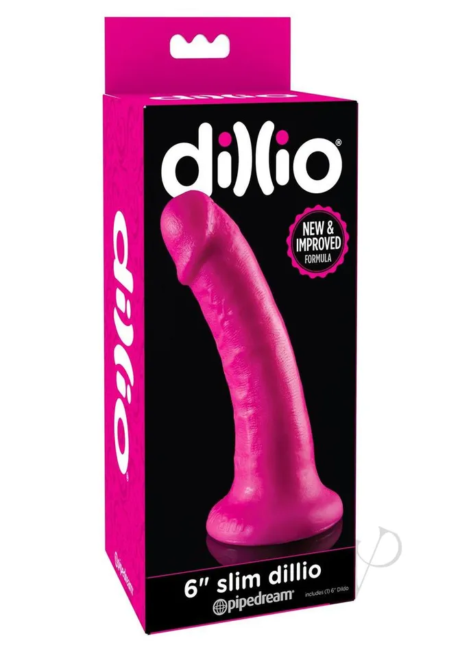 Dildos Dillio Realistic Slim Dildo 6in Pink Dillio