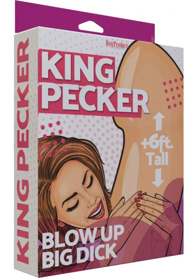 Dildos Hott Products King Pecker Inflatable 5ft Vanilla