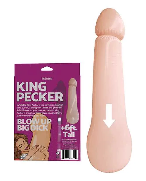 Dildos Hott Products King Pecker Inflatable 5ft Vanilla
