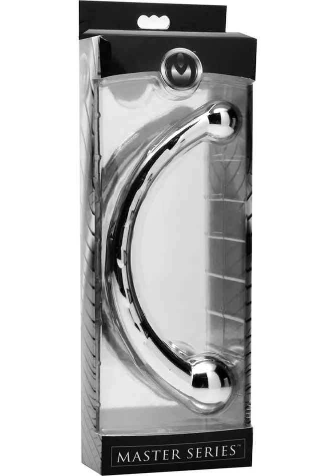 Dildos Master Series Master Series The Curvy Steel Dual Ended Dildo Stainless Steel Dildos Master Series Master Series The Curvy Steel Dual Ended Dildo Stainless Steel
