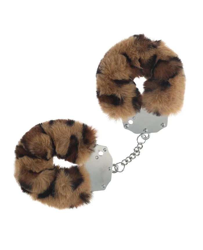 Dildos Ouch Shots Ouch Heavyduty Fluffy Handcuffs Leopard