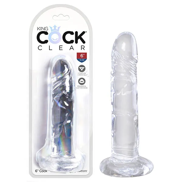Dildos Pipedream King Cock Clear 6 Suction Cup Dildo