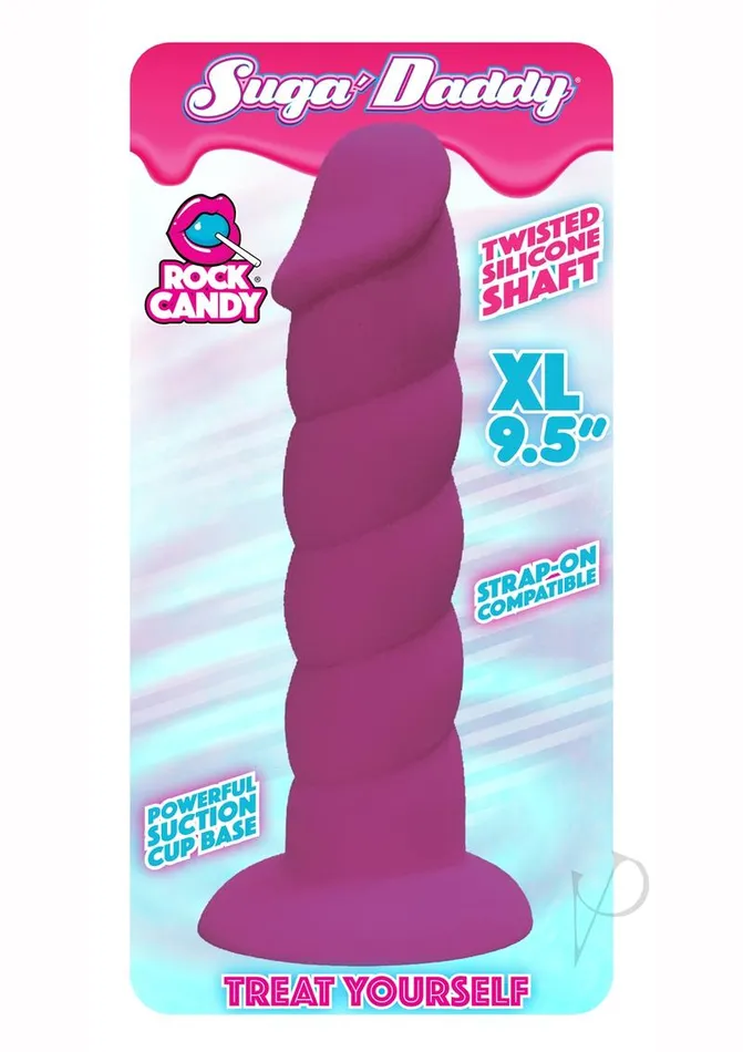 Dildos Rock Candy Toys Suga Daddy Silicone Dildo 95in Purple