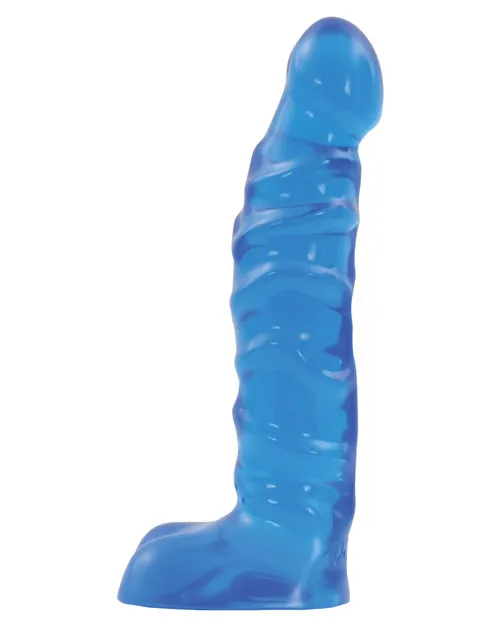 Doc Johnson Anal Raging HardOns Slimline Anal Series Ass Play Ballsy Dildo with Balls 55in Cobalt Blue Doc Johnson Anal Raging HardOns Slimline Anal Series Ass Play Ballsy Dildo with Balls 55in Cobalt Blue