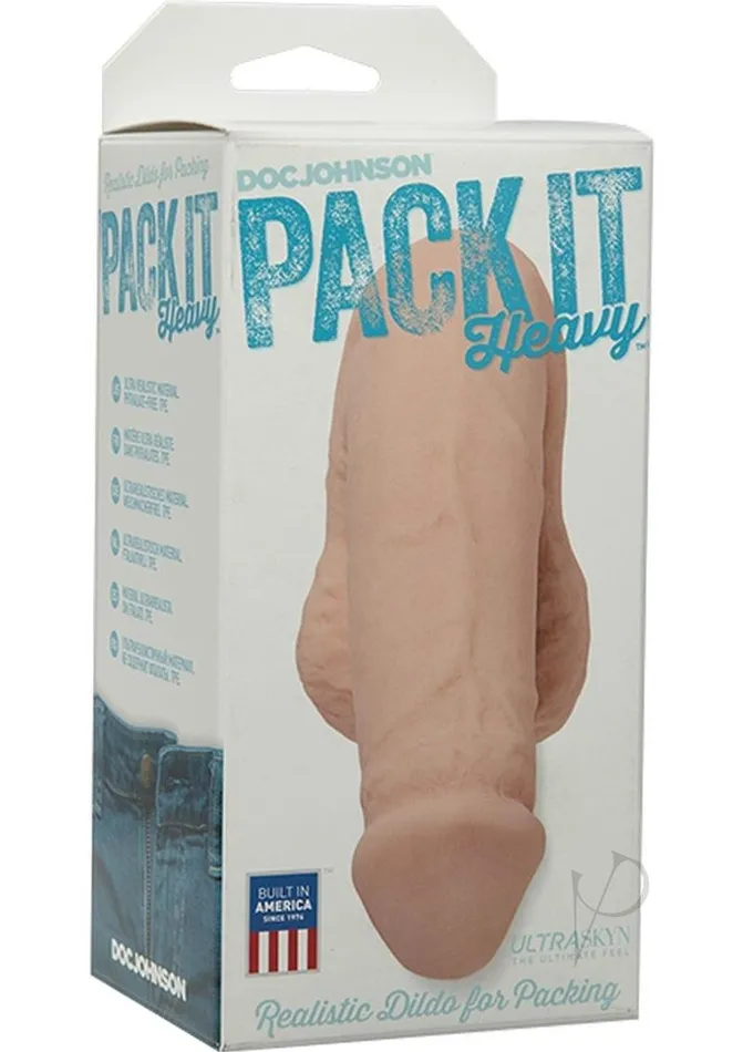 Doc Johnson Pack It Heavy Dildo 55in Vanilla Dildos