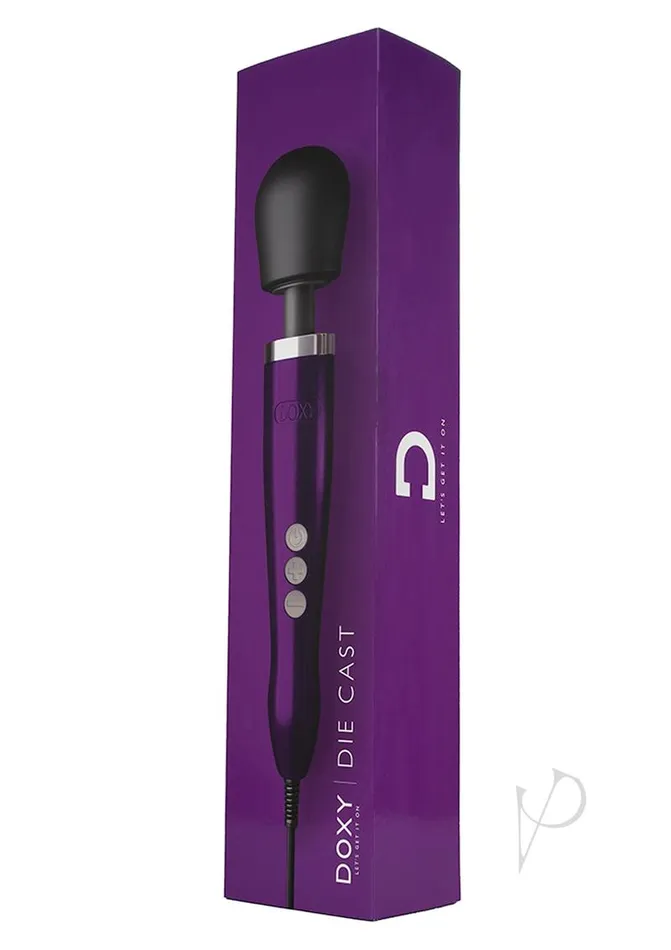 Doxy Die Cast Wand Metal PlugIn Vibrating Body Massager Purple Doxy Female Sex Toys Doxy Die Cast Wand Metal PlugIn Vibrating Body Massager Purple Doxy Female Sex Toys