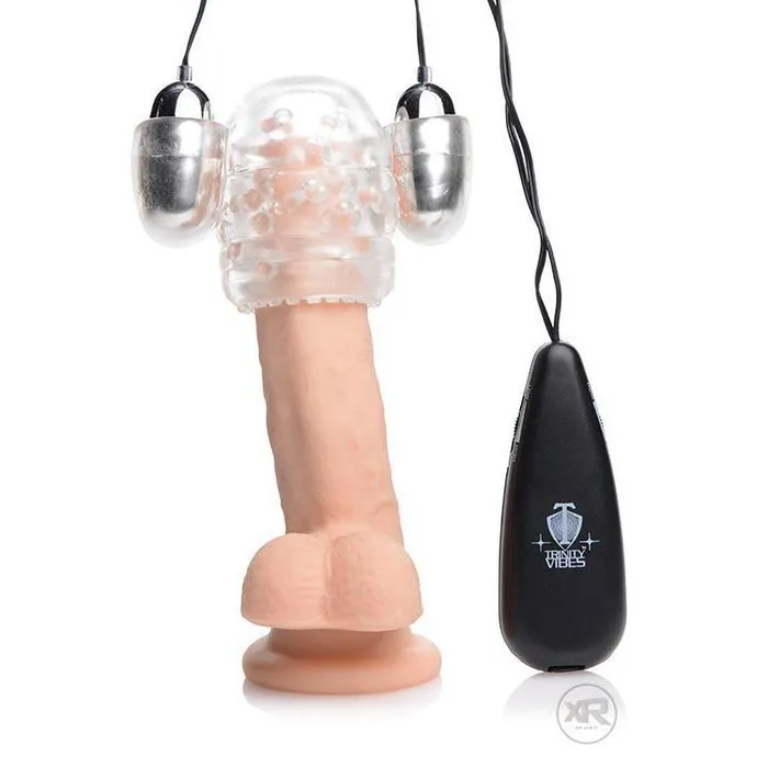 Dual Vibrating Penis Head Teaser Trinity Men Male Sex Toys