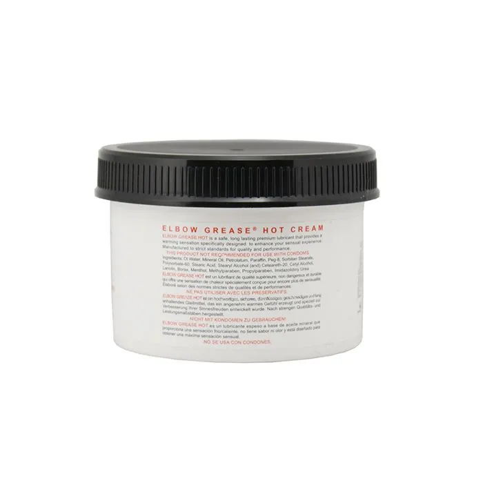 Elbow Grease Vibrators Elbow Grease Hot Cream 9 oz Jar