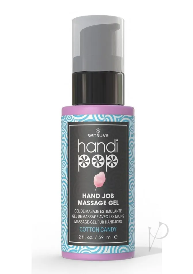 Enhancers Handi Pop Handipop Edible Massage Gel Cotton Candy 2oz