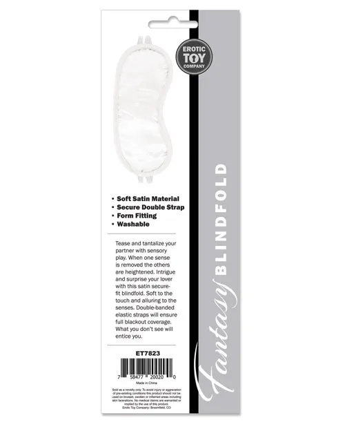 Erotic Toy Company Erotic Toy Company Satin Fantasy Blindfold White Vibrators Erotic Toy Company Erotic Toy Company Satin Fantasy Blindfold White Vibrators
