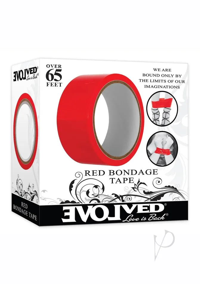 Evolved Bondage Tape 65ft Red Restraints