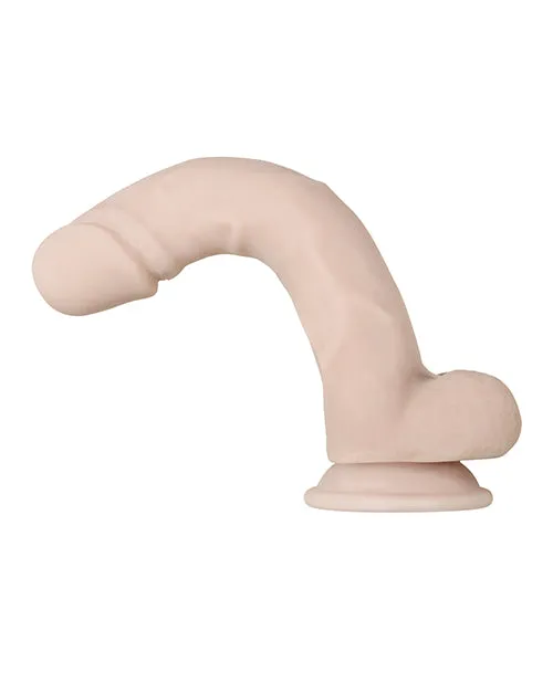 Evolved Dildos Real Supple Poseable Dildo with Balls 95in Vanilla