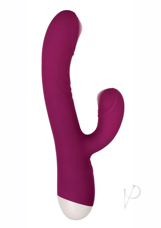 Evolved Female Sex Toys Double Tap Silicone Rechargeable GSpot Vibrator Red