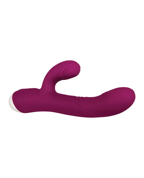 Evolved Female Sex Toys Double Tap Silicone Rechargeable GSpot Vibrator Red