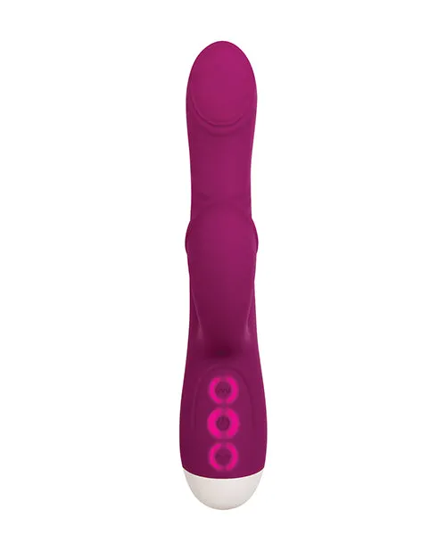Evolved Female Sex Toys Double Tap Silicone Rechargeable GSpot Vibrator Red