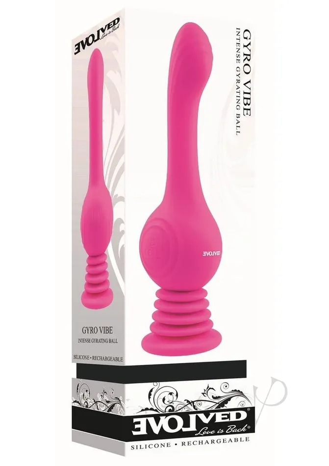 Evolved Female Sex Toys Gyro Vibe Rechargeable Silicone Vibrator with Suction Cup Pink Evolved Female Sex Toys Gyro Vibe Rechargeable Silicone Vibrator with Suction Cup Pink