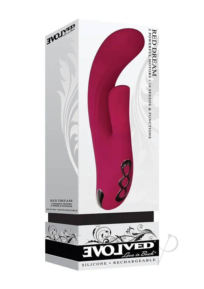 Evolved Female Sex Toys Red Dream Rechargeable Silicone Vibrator Burgundy Evolved Female Sex Toys Red Dream Rechargeable Silicone Vibrator Burgundy