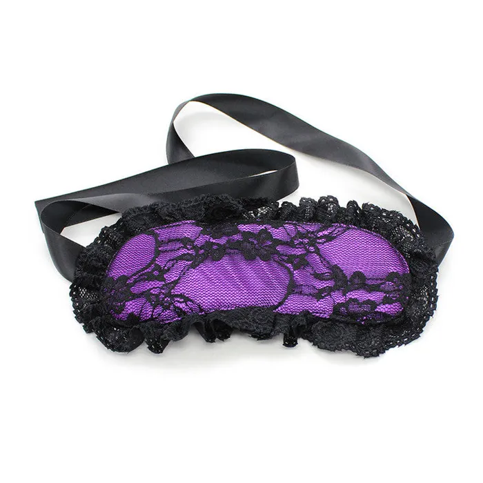 Exotic Black and Purple Lace Blindfold Wild Night Fantasies Vibrators