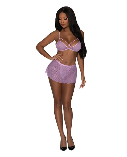 Exposed Male Sex Toys Girl Next Door Strappy Bralette wFlirty Thong Skirt Lilac SM Exposed Male Sex Toys Girl Next Door Strappy Bralette wFlirty Thong Skirt Lilac SM