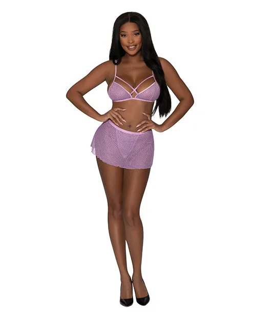 Exposed Male Sex Toys Girl Next Door Strappy Bralette wFlirty Thong Skirt Lilac SM Exposed Male Sex Toys Girl Next Door Strappy Bralette wFlirty Thong Skirt Lilac SM