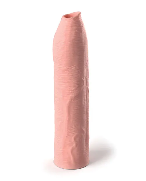 Fantasy X Tensions Male Sex Toys Fantasy XTensions Elite Silicone Uncut Extension Sleeve 7in Vanilla