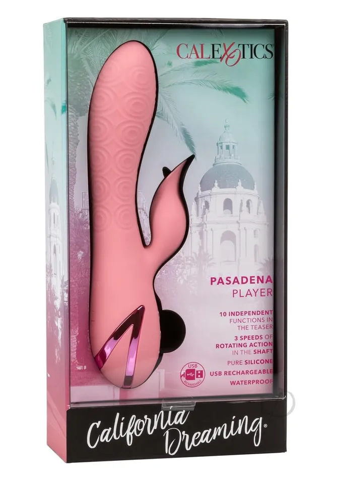 Female Sex Toys California Dreaming California Dreaming Pasadena Player Rechargeable Rotating Silicone Rabbit Vibrator Pink Female Sex Toys California Dreaming California Dreaming Pasadena Player Rechargeable Rotating Silicone Rabbit Vibrator Pink