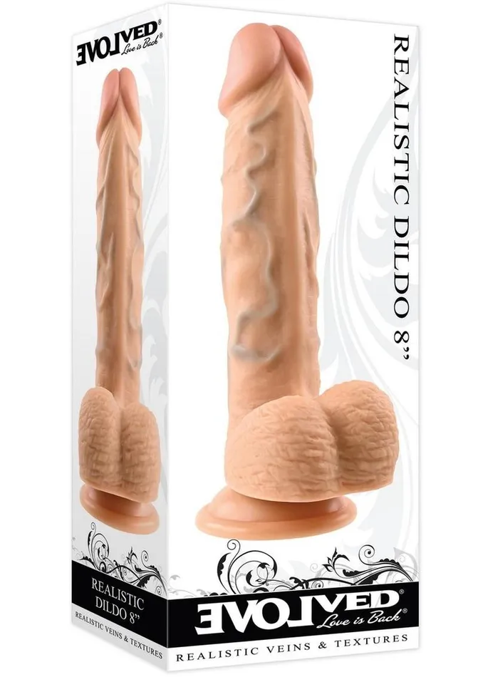 Female Sex Toys Evolved Realistic Dildo 8in Vanilla